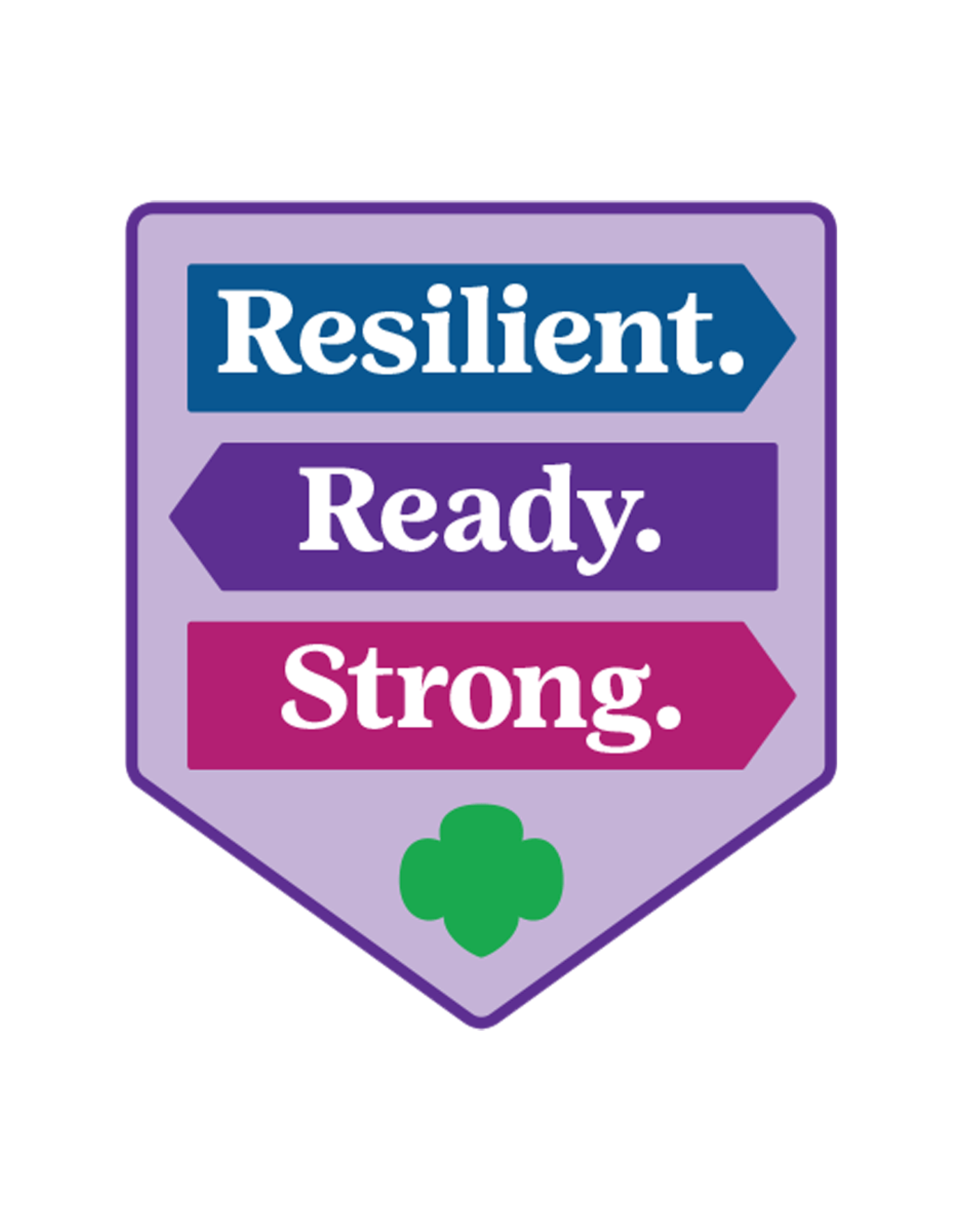 GIRL SCOUTS OF THE USA Resilient Ready Strong Water Bottle Decal