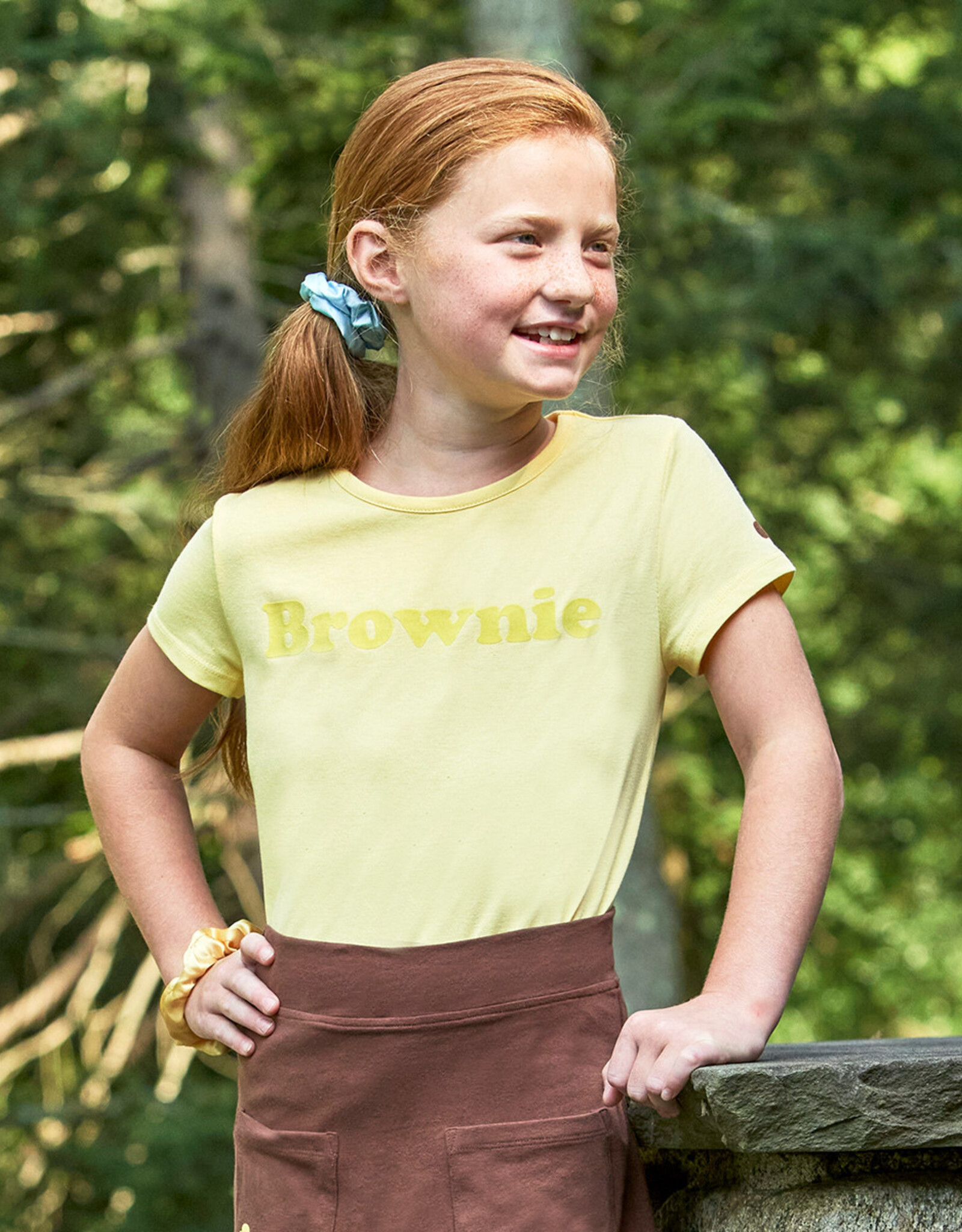 GIRL SCOUTS OF THE USA Brownie Flocked T-Shirt