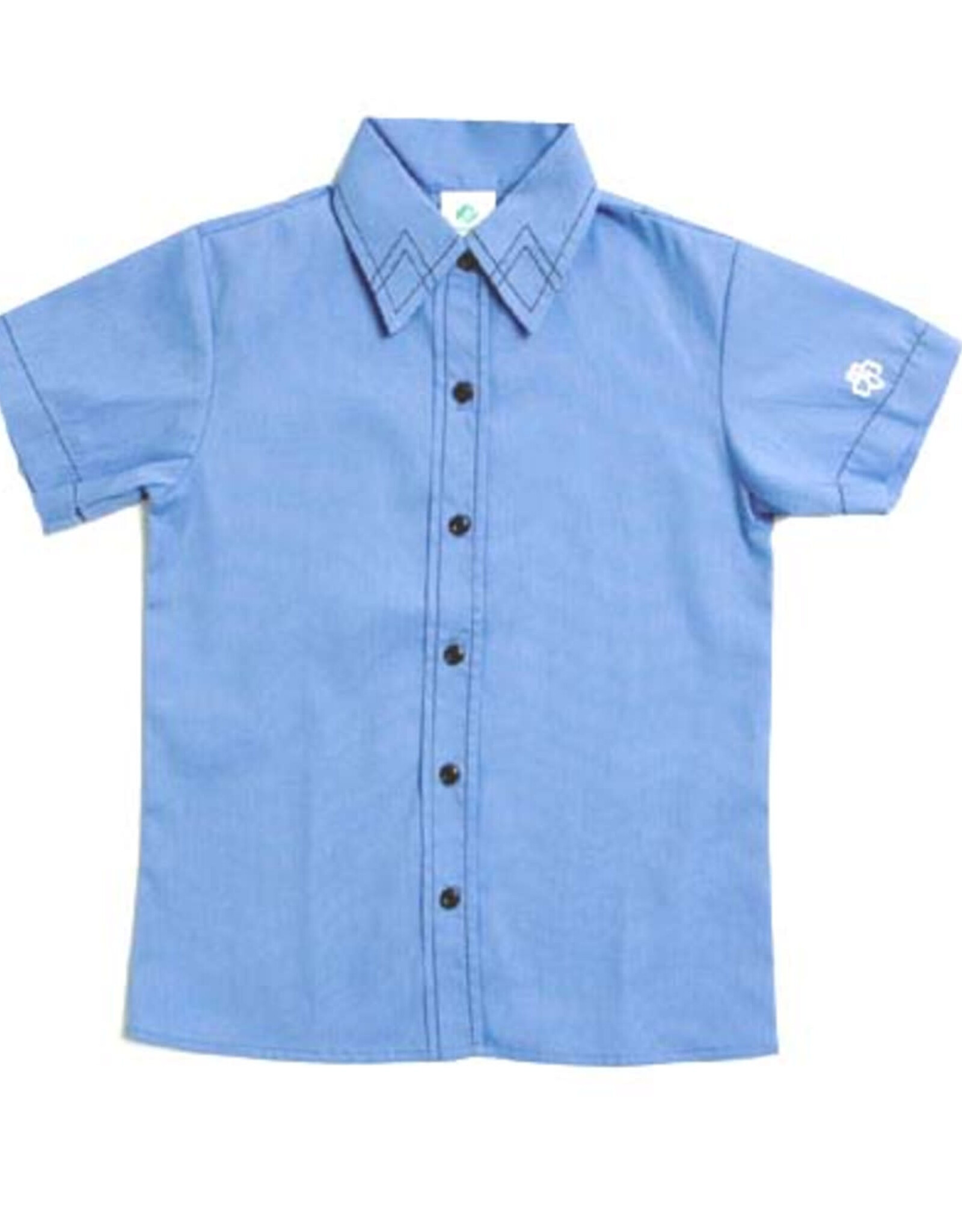 GIRL SCOUTS OF THE USA ! Brownie S/S Shirt - Blue