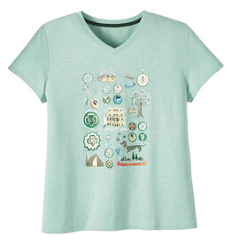 GSUSA Archive Collage V-Neck T-Shirt - Women's