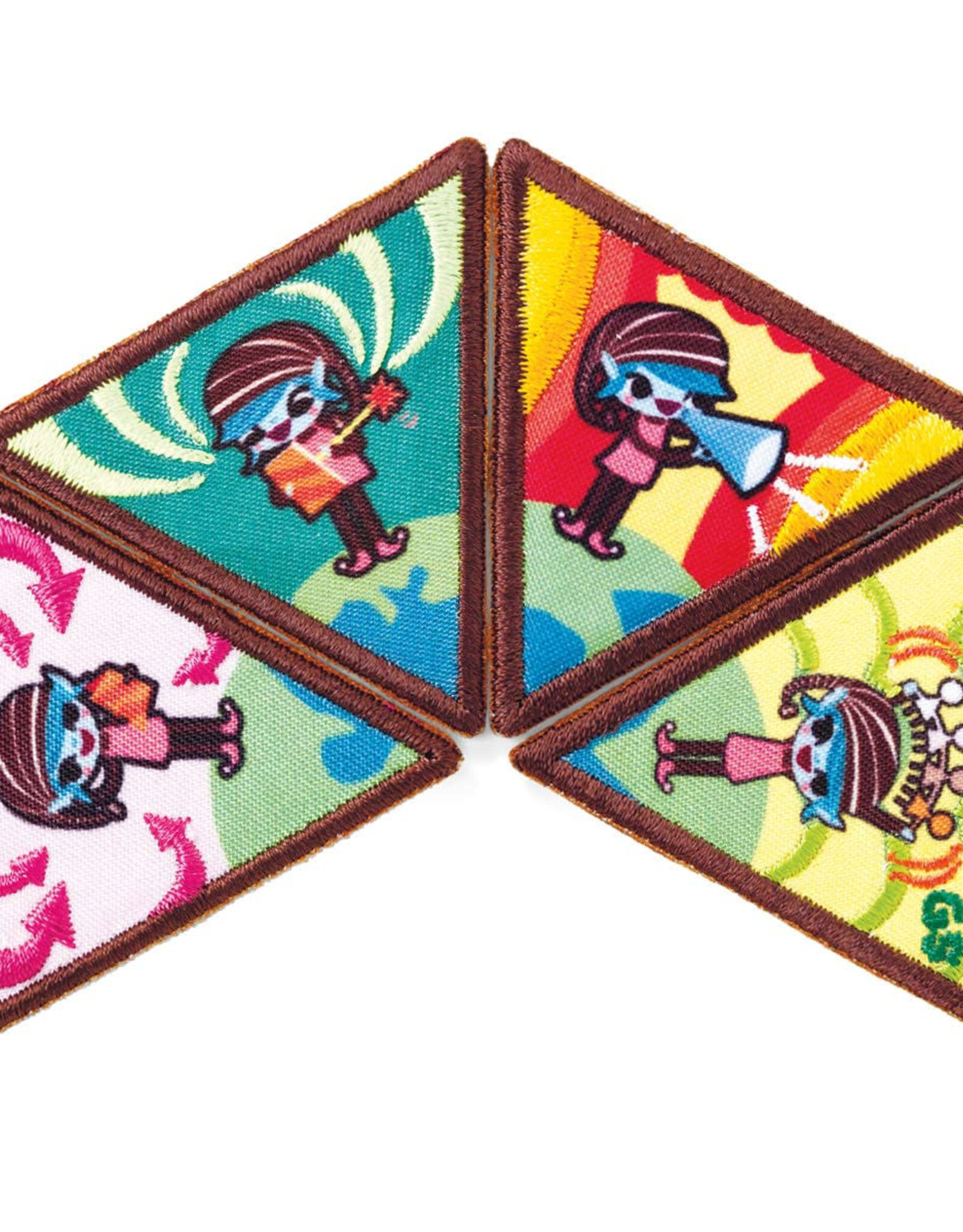 GIRL SCOUTS OF THE USA Brownie World of Girls Journey Award Set