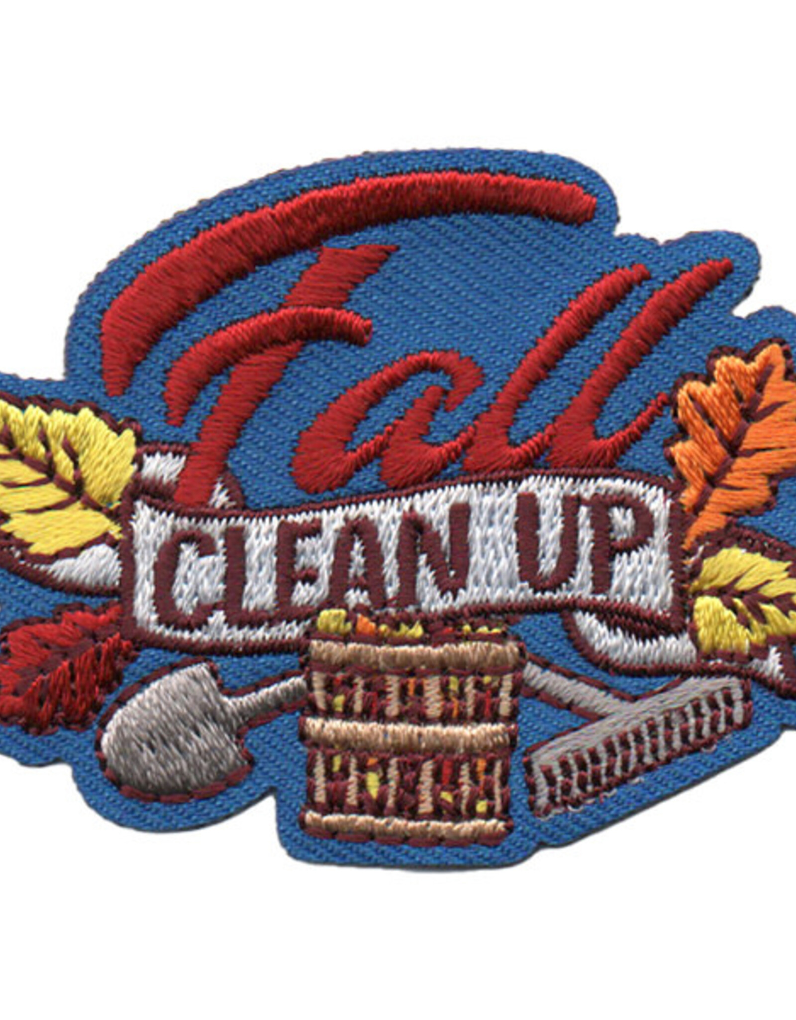 Advantage Emblem & Screen Prnt Fall Clean up/ Blue with Shovel and Rake