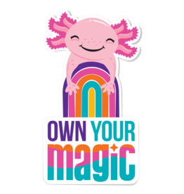 2024 Own Your Magic Axolotl Vinyl Sticker