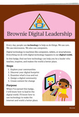 GIRL SCOUTS OF THE USA Brownie Digital Leardership  Requirements Pamphlet