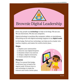 GIRL SCOUTS OF THE USA Brownie Digital Leardership  Requirements Pamphlet