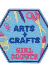 GSUSA Girl Scouts Arts & Crafts Iron on Patch