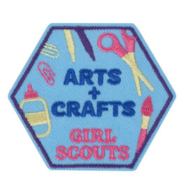 GSUSA Girl Scouts Arts & Crafts Iron on Patch