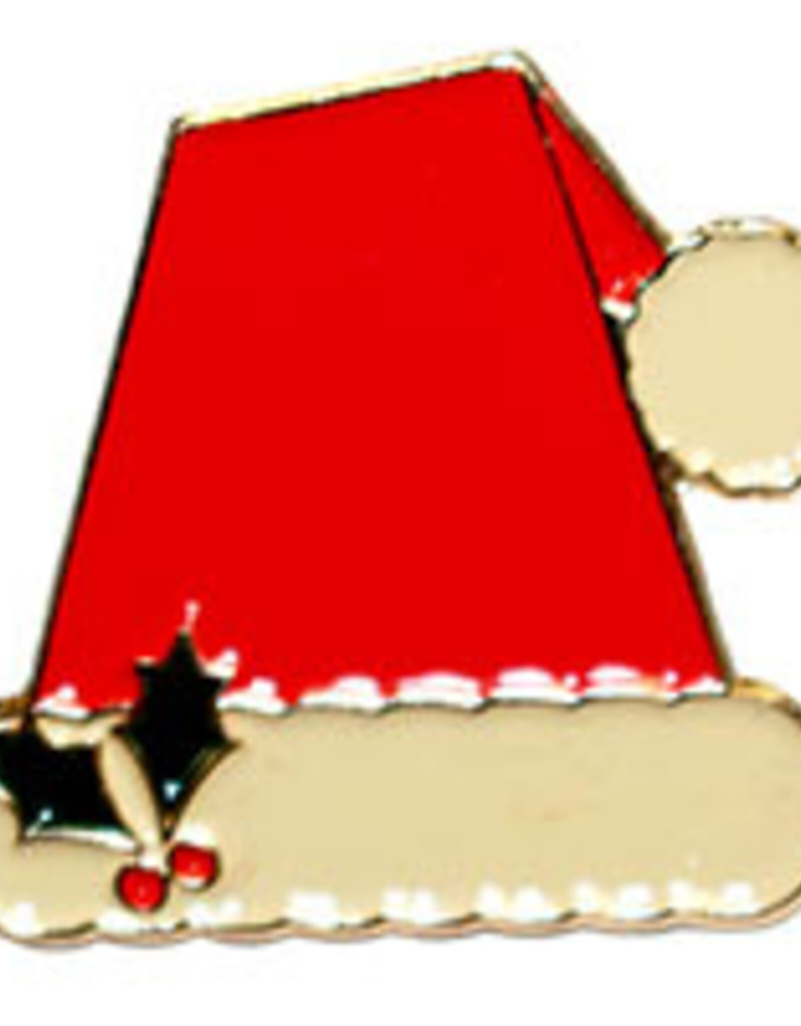 Advantage Emblem & Screen Prnt Santa Hat Pin