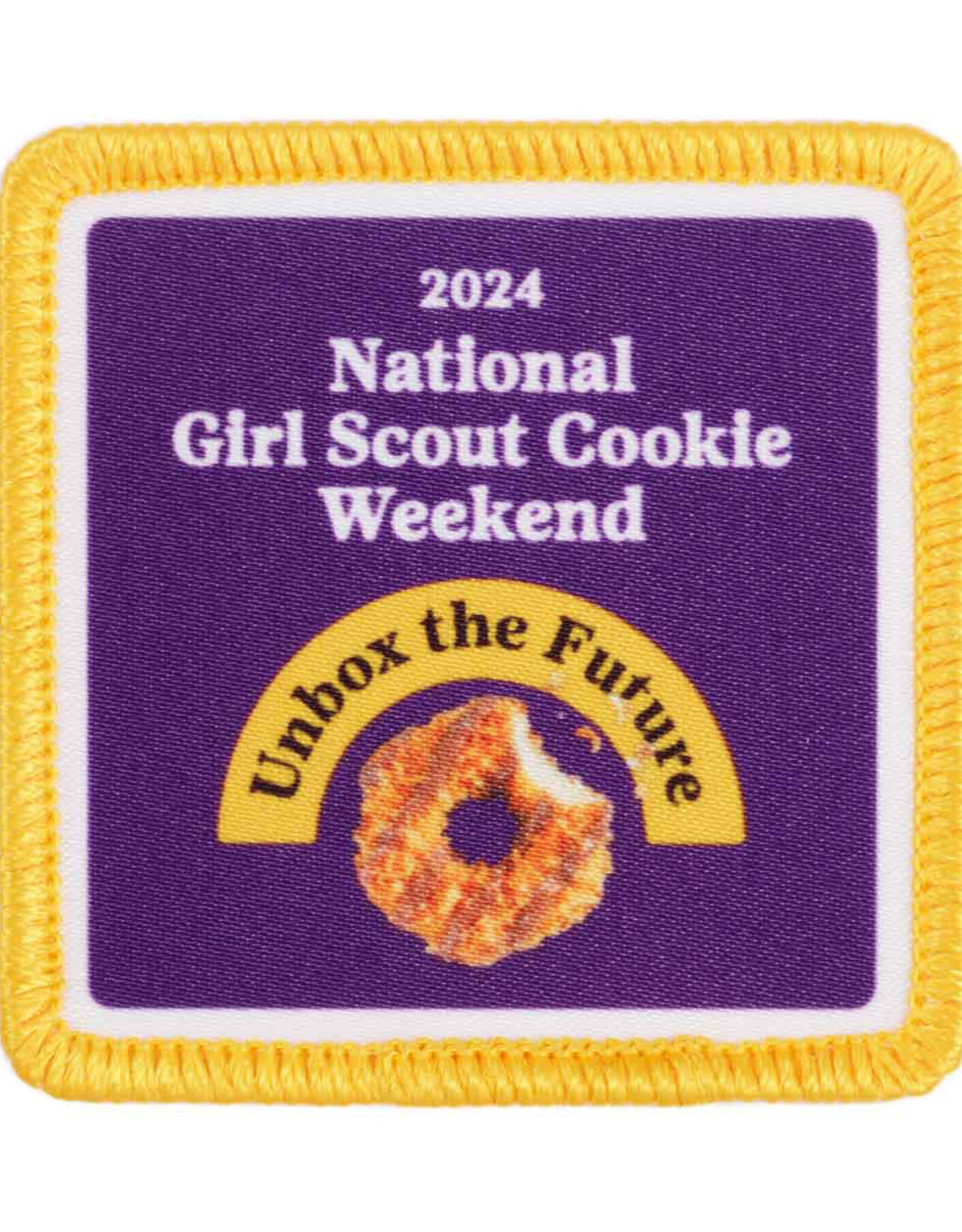 2024 National Girl Scout Cookie Weekend Sew-On Patch
