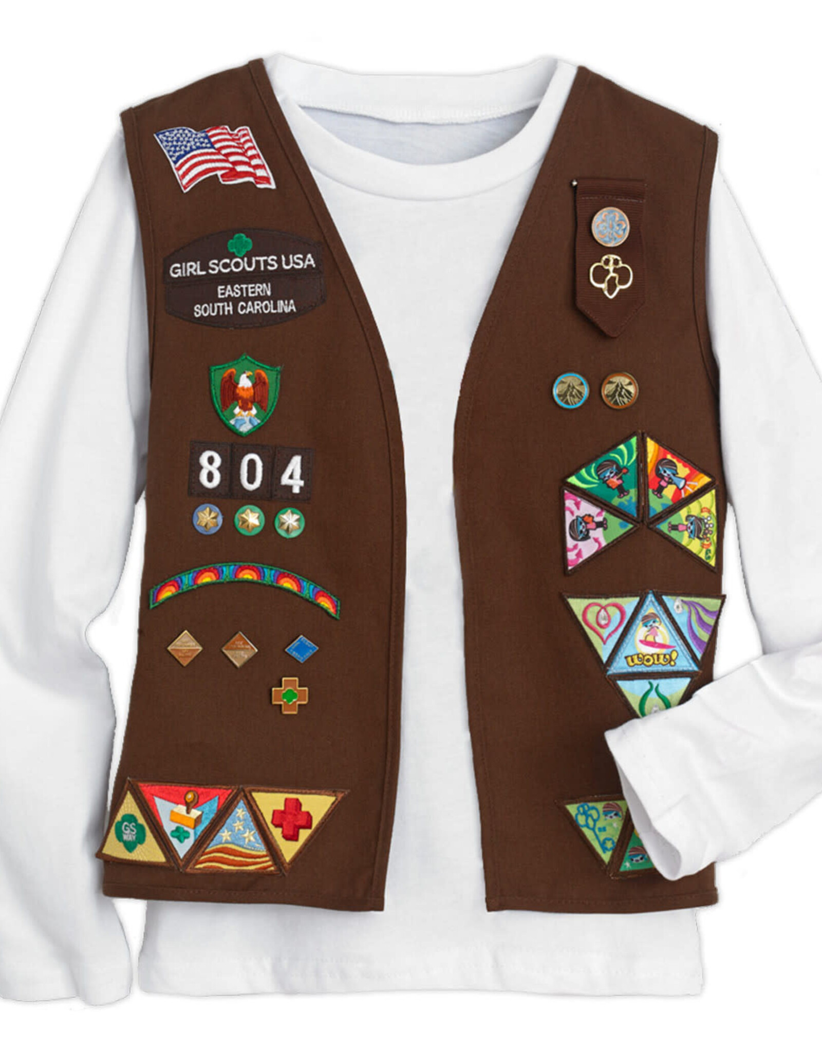 GIRL SCOUTS OF THE USA Brownie Girl Scout Official Vest