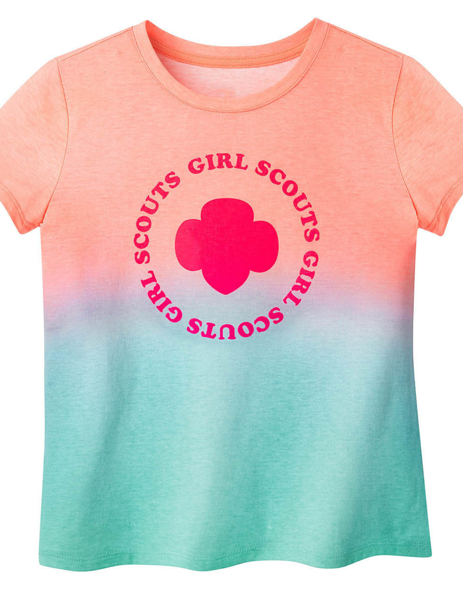 GSUSA Girls Neon Trefoil Gradient T-Shirt