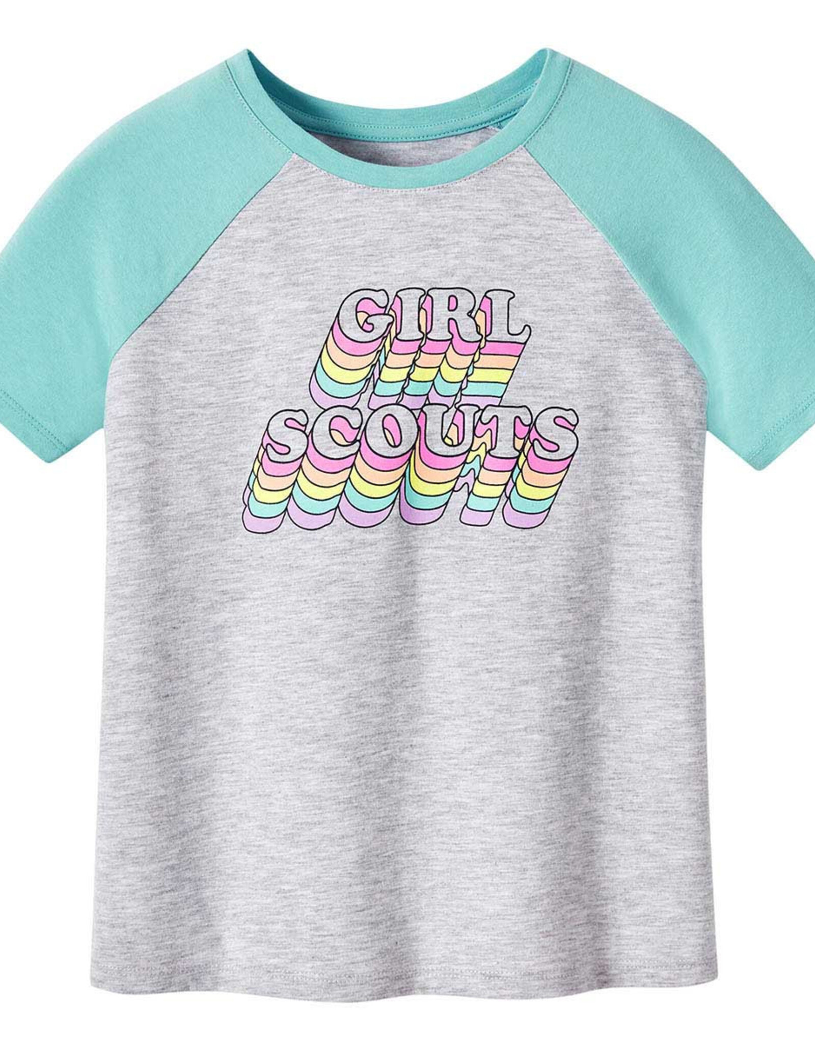 GSUSA Girls Rainbow Baseball T-Shirt