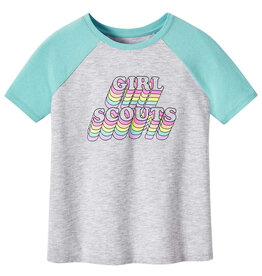 GSUSA Girls Rainbow Baseball T-Shirt