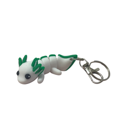 GSSSC Exclusive White and Green Axolotl Keychain