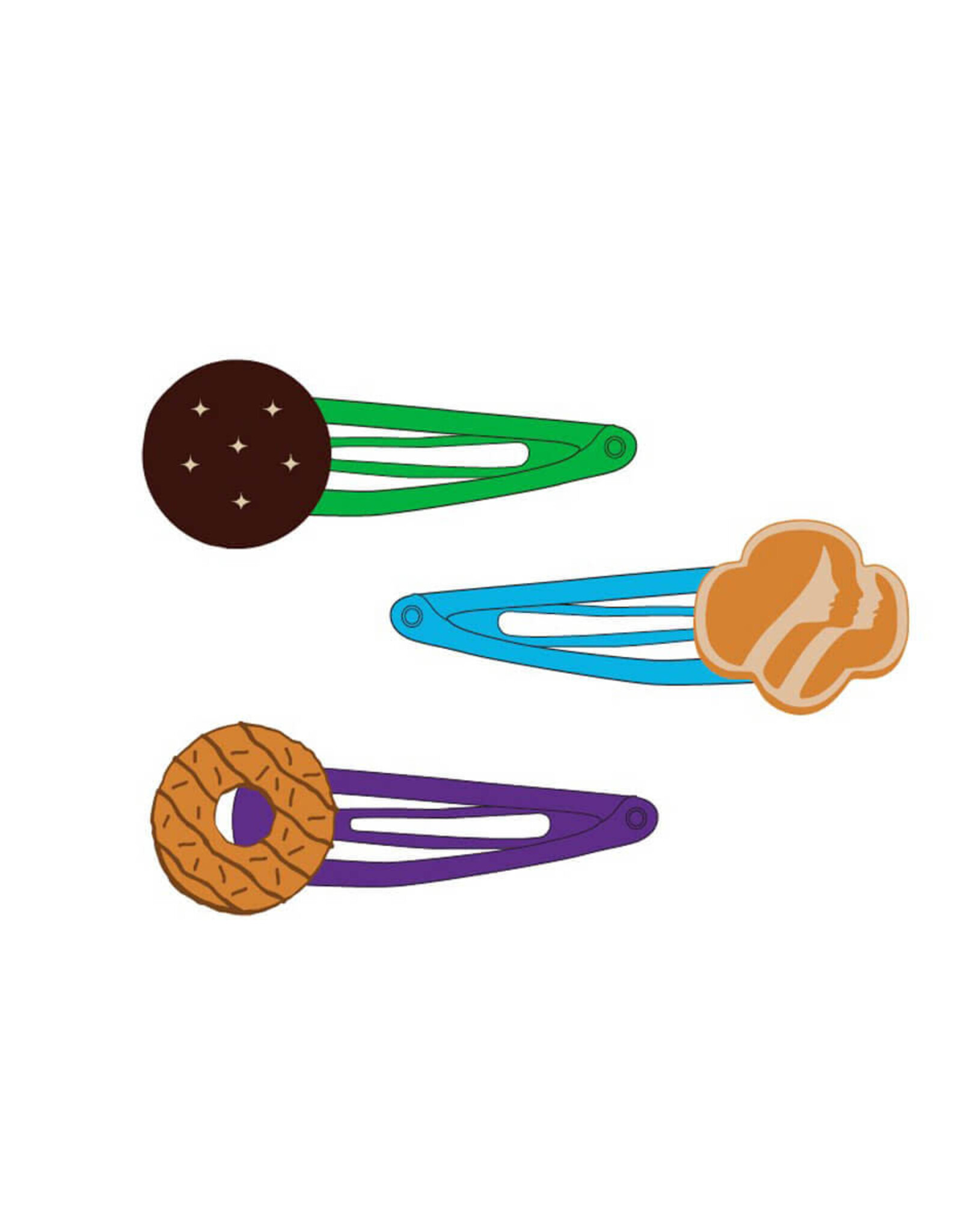 GSUSA Cookie Fun Finds Barrette 3pc Set