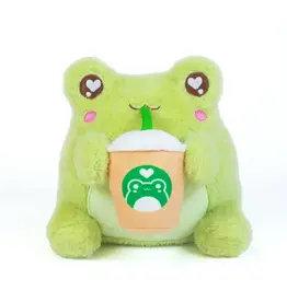 Coffee Sippin' Frog Plush (Coffee Scented)