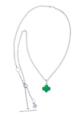 Charming Jewelry Girl Scout Charming Jewelry Silvertone Trefoil Necklace