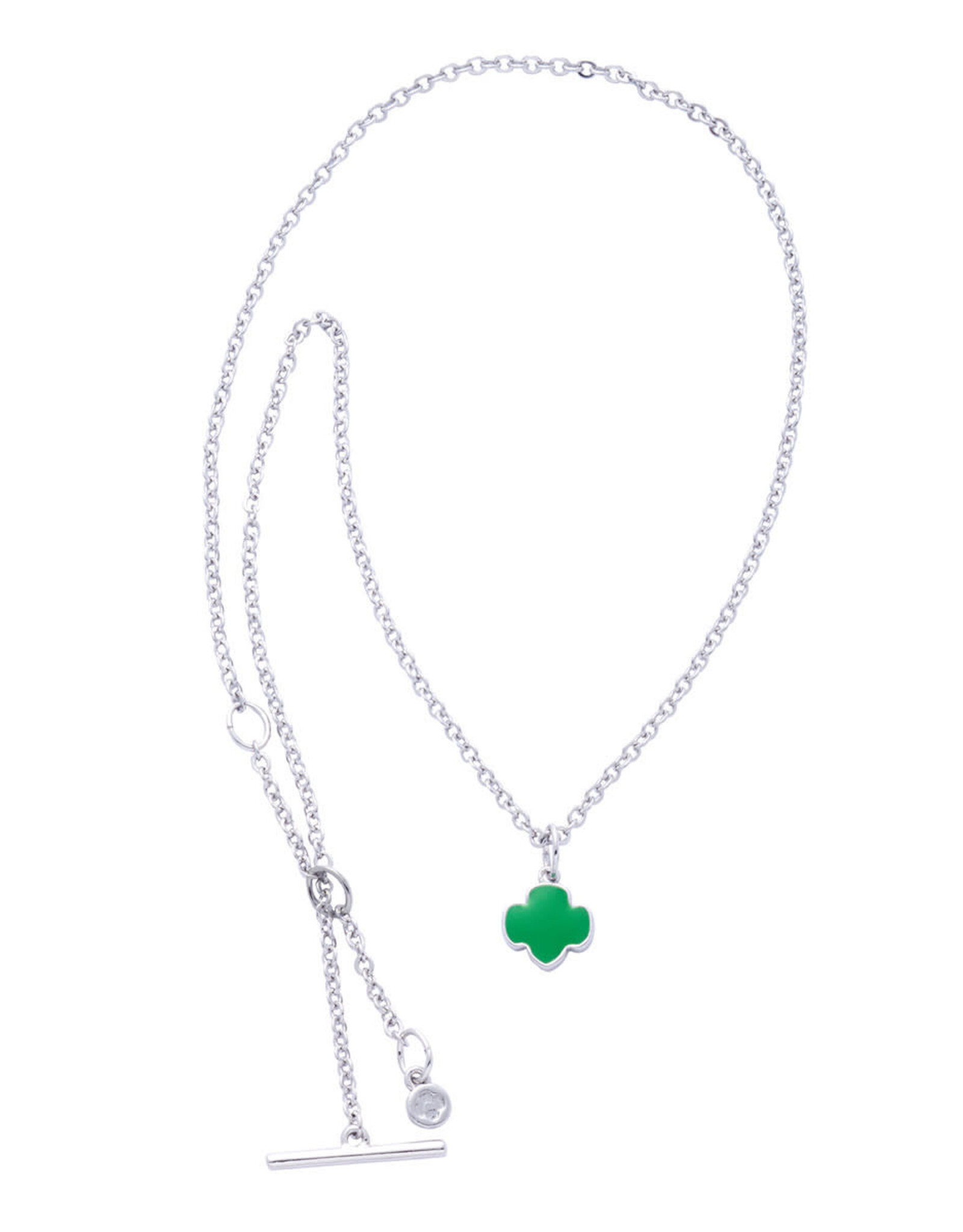 Charming Jewelry Girl Scout Charming Jewelry Silvertone Trefoil Necklace