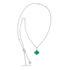 Charming Jewelry Girl Scout Silvertone Trefoil Necklace