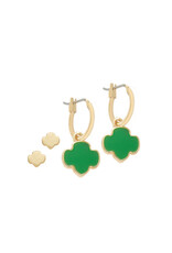 Charming Jewelry Girl Scout Goldtone Earring Set