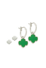 Girl Scout Charming Jewelry Silvertone Earring Set