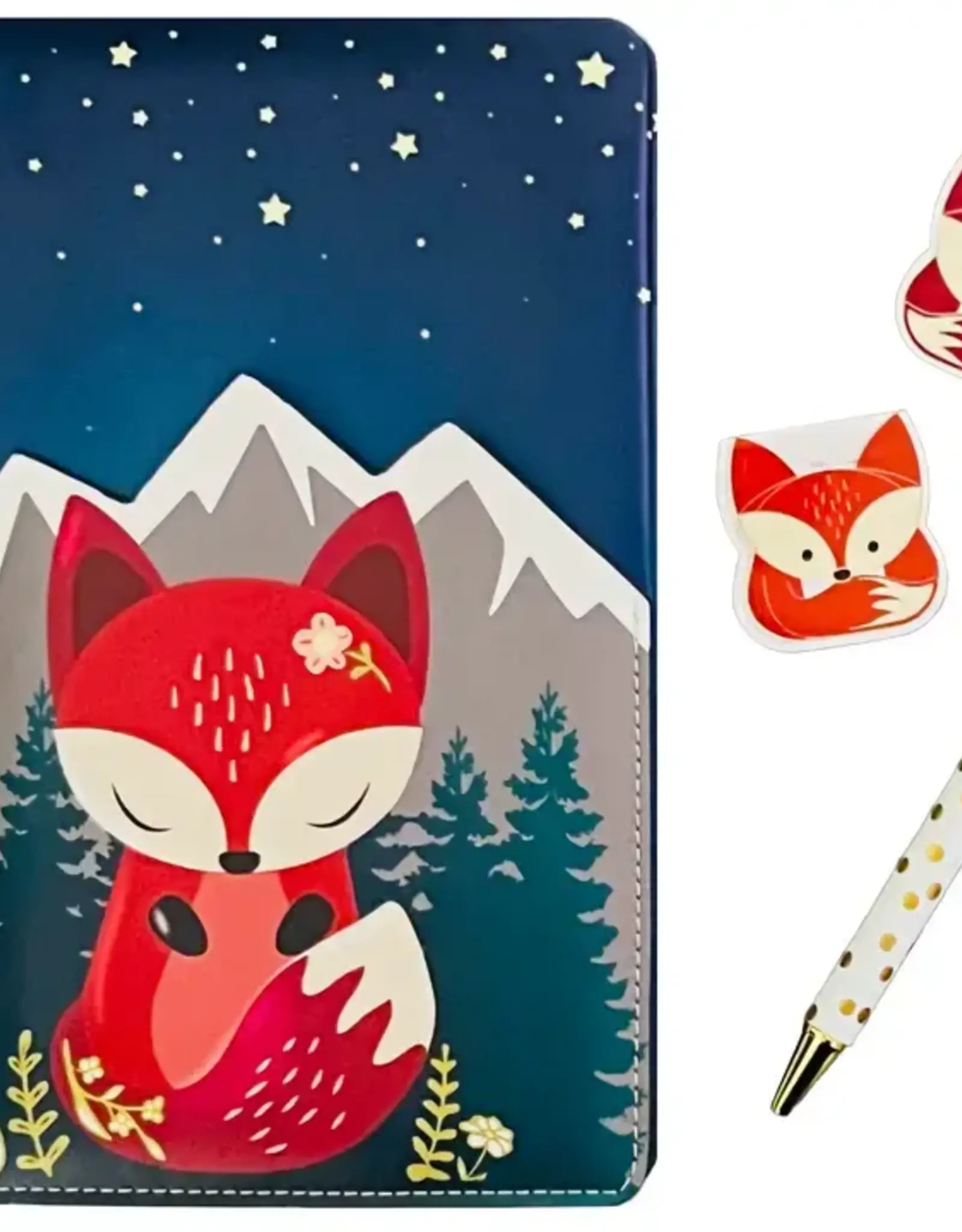 Sweetie Fox Pocket Journal With Pen