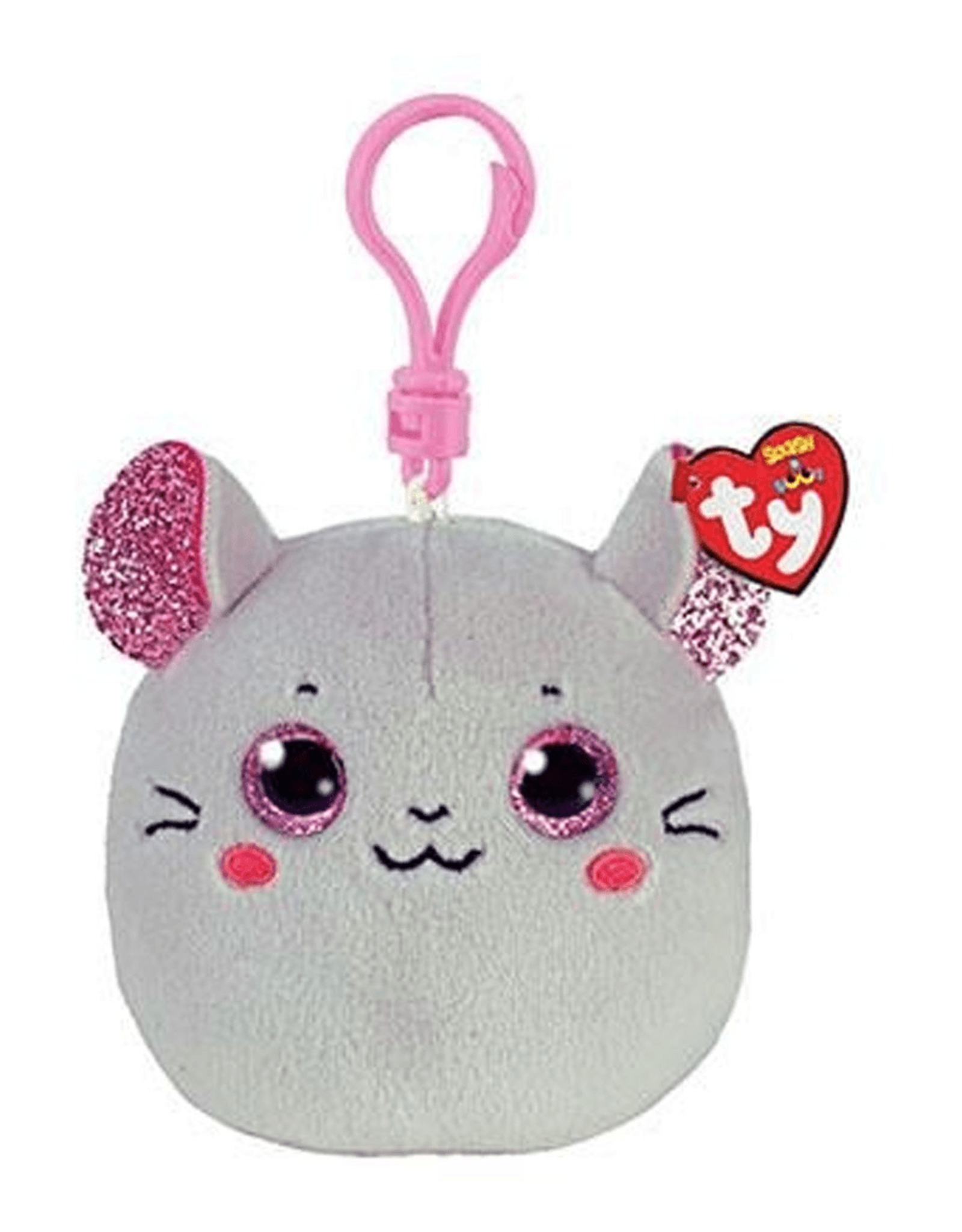 TY 3in Squish-A-Boo Catnip Plush Clip