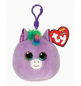 TY 3in Squish-A-Boo Rosette Plush Clip
