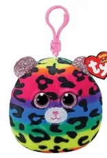 TY 3in Squish-A-Boo Dotty Plush Clip
