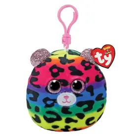 TY 3in Squish-A-Boo Dotty Plush Clip