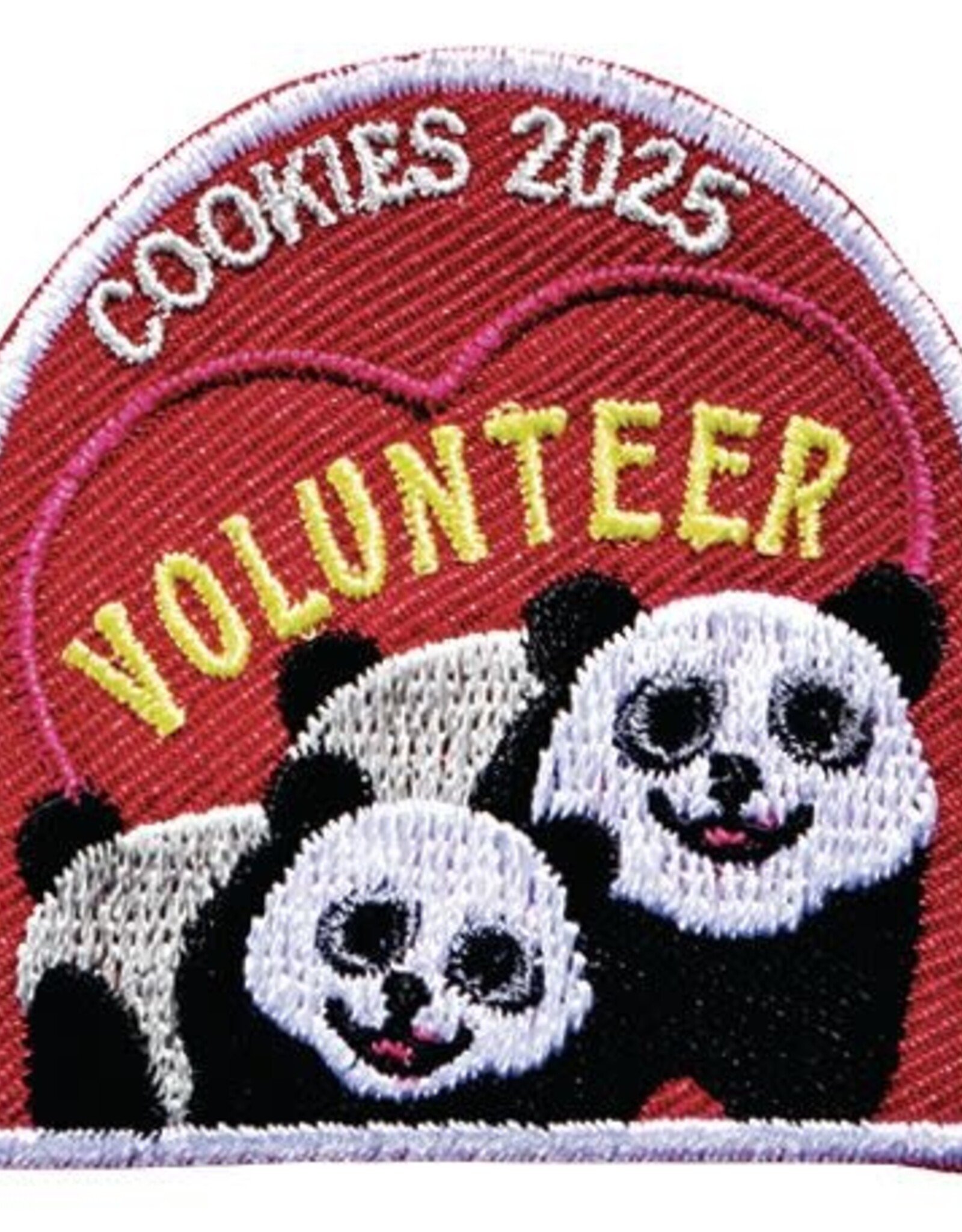 ! Cookies 2025 Pandas Embrace Possibility Volunteer Patch