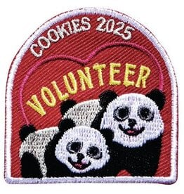 ! Cookies 2025 Pandas Embrace Possibility Volunteer Patch
