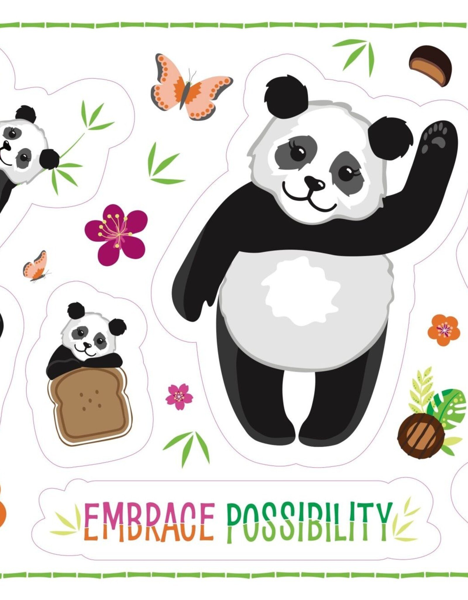 2025 Embrace Possibility Panda Sticker Sheet