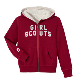 Fleece Lined Zip Up Hoodie - GIRL