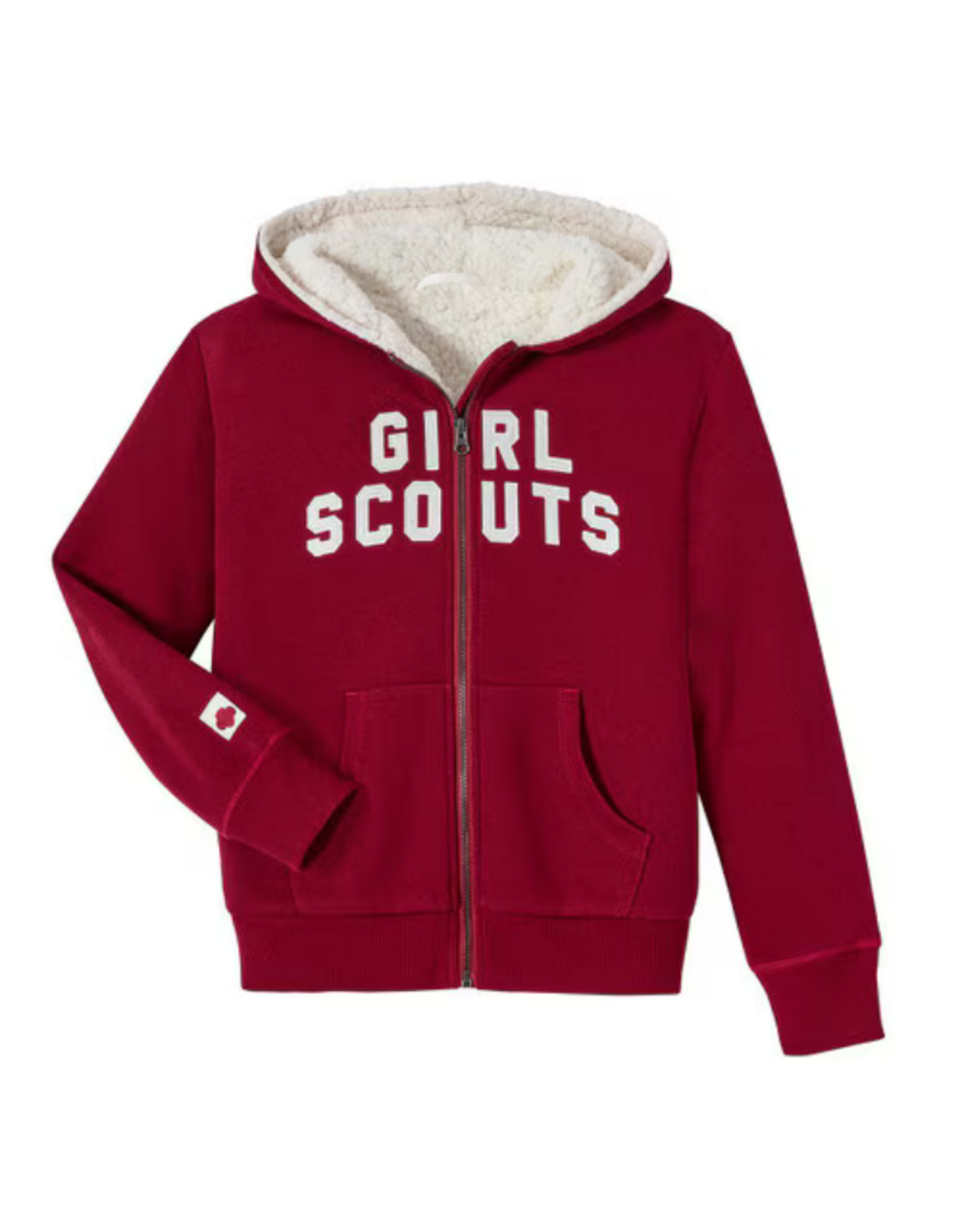 Fleece Lined Zip Up Hoodie - GIRL