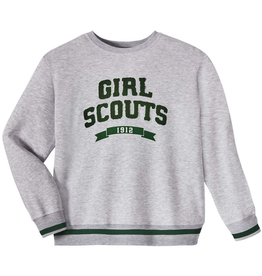 Gray Varsity Pullover Sweatshirt