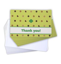 2025 Cookie Thank You Cards 25 pk