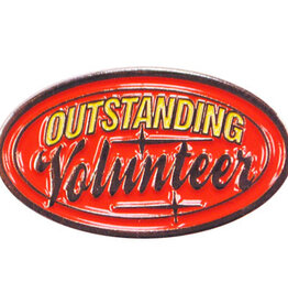 Outstanding Volunteer Fun  Enamel Pin
