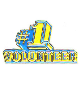 #1 (Number One) Volunteer Enamel Pin