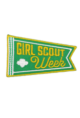 Girl Scout Week Pennant Iron-On Patch
