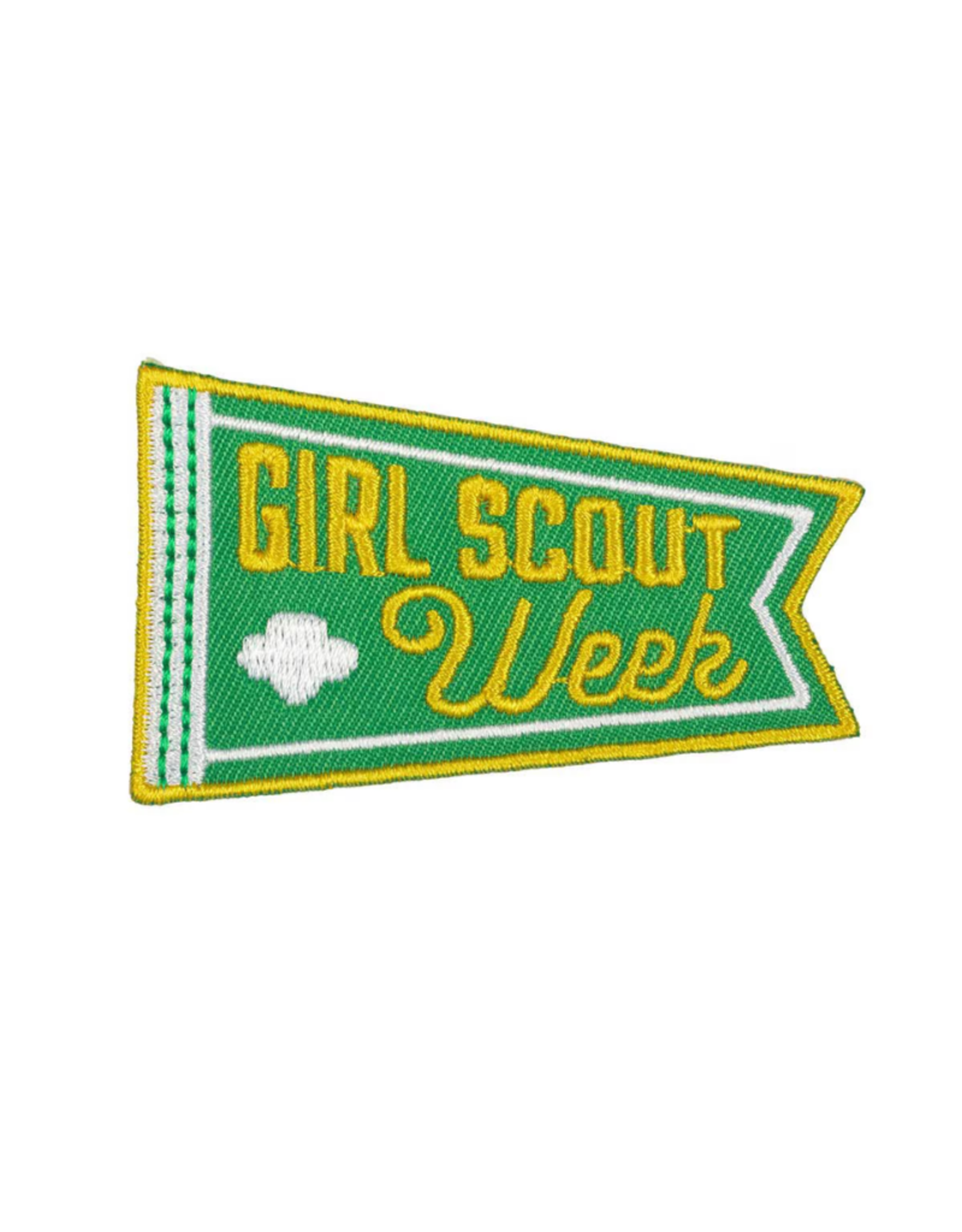 Girl Scout Week Pennant Iron-On Patch