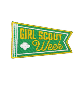 Girl Scout Week Pennant Iron-On Patch