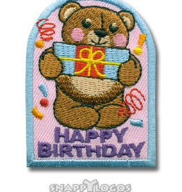 Happy Birthday (Teddy Bear) Fun Patch