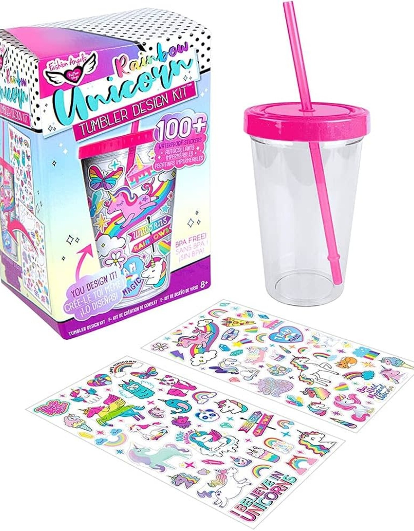 Rainbow Unicorn DIY Tumbler Kit