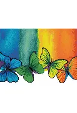 Butterfly Rainbow Diamond Paint Kit