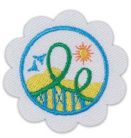 GIRL SCOUTS OF THE USA Daisy Roller Coaster Design Badge