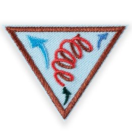 GIRL SCOUTS OF THE USA Brownie Leap Bot Design Badge