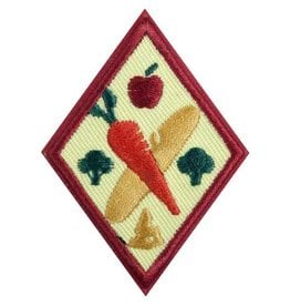 GIRL SCOUTS OF THE USA Cadette Eating for You Badge