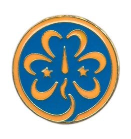 GIRL SCOUTS OF THE USA World Association Trefoil Pin WAGGGS