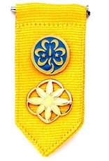 GIRL SCOUTS OF THE USA Daisy Insignia Tab Yellow